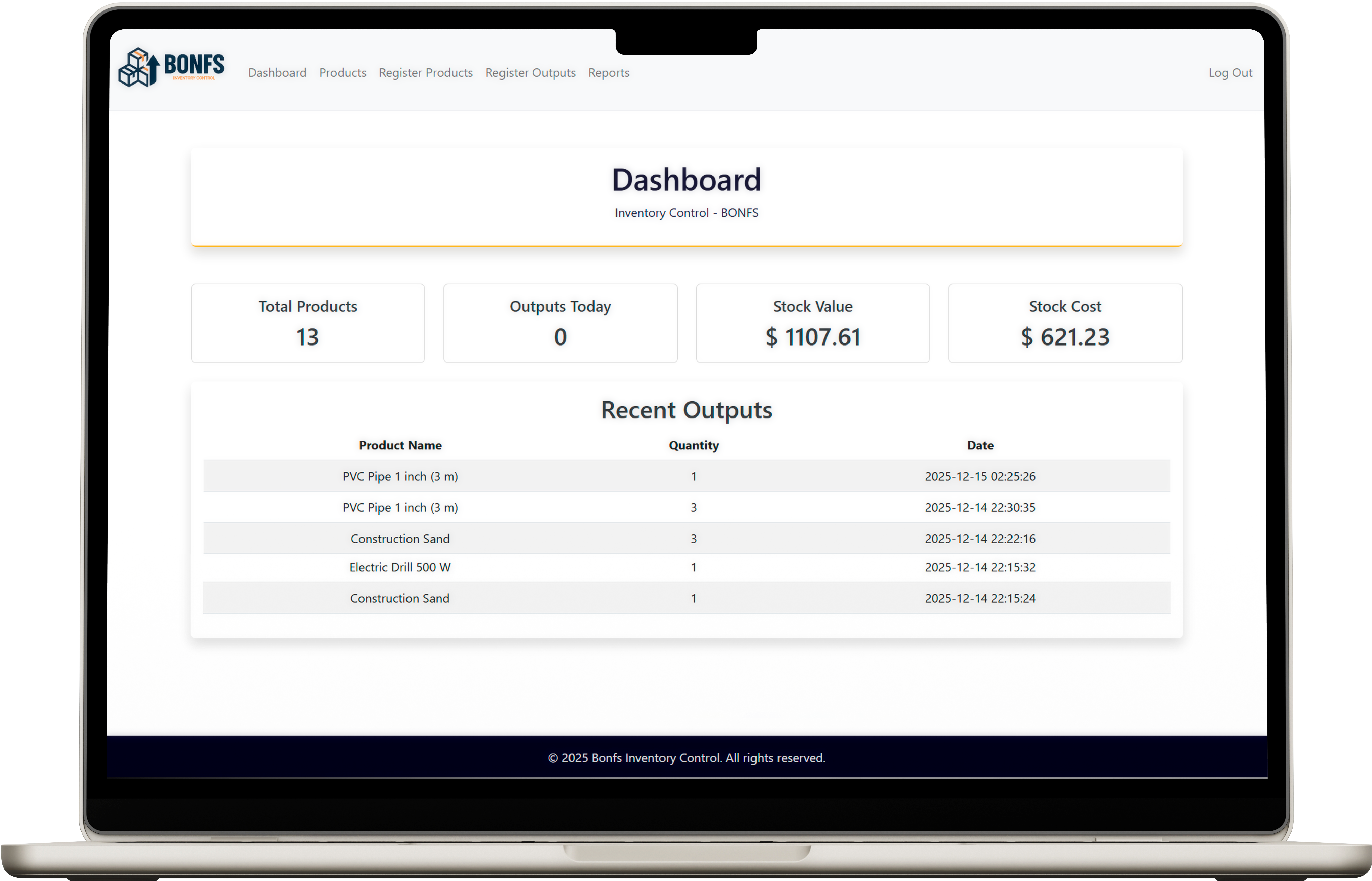 Bonfs Inventory Control