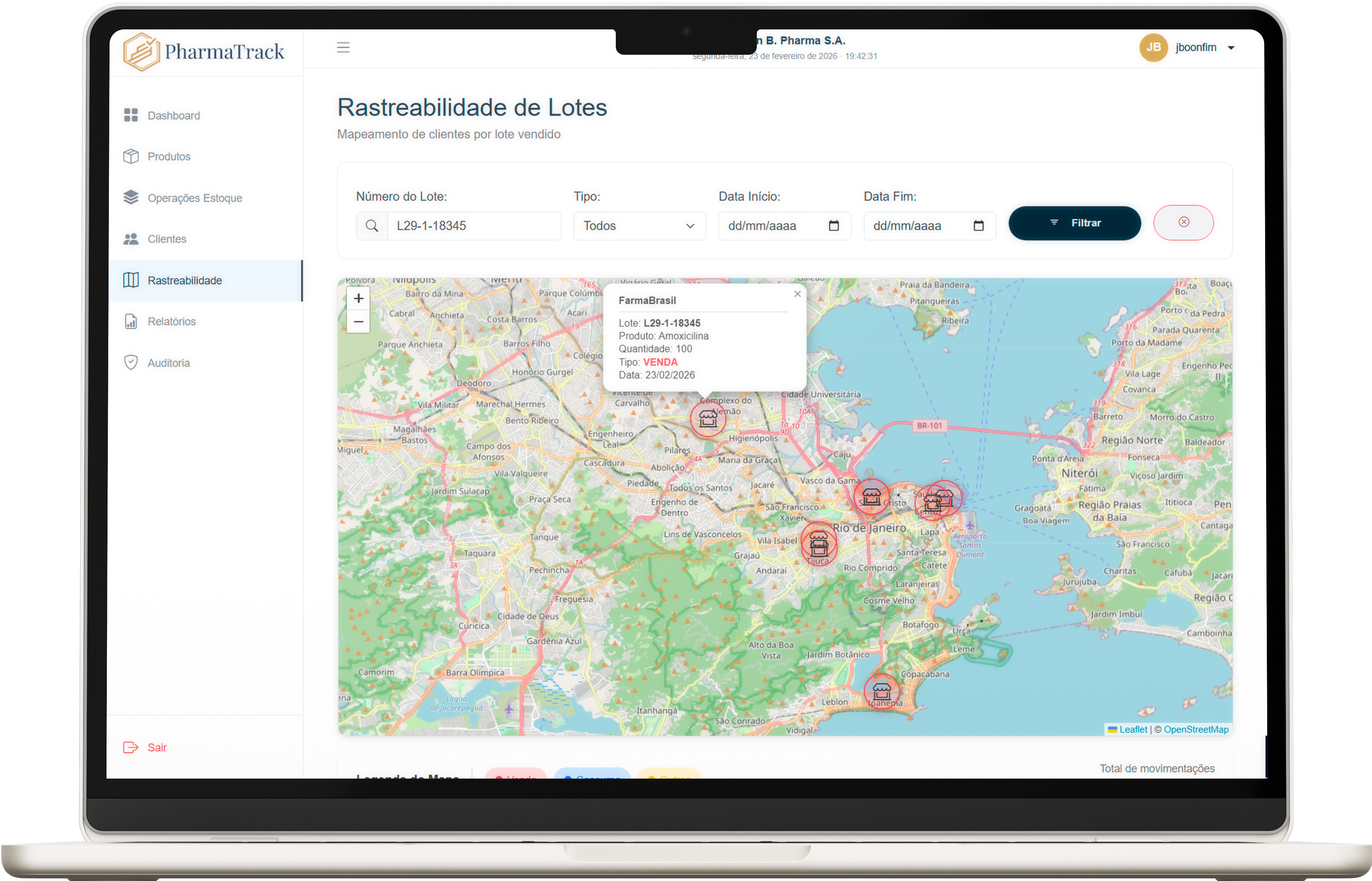 PharmaTrack Traceability